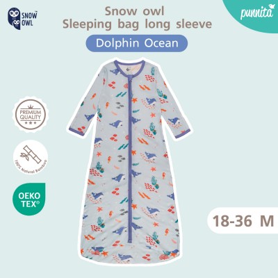 New Collection!! SNOW OWL Sleeping Bag ถุงนอนนุ่มๆ สำหรับเด็ก 18-36 M - Dolphin Ocean
